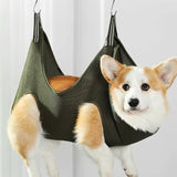 Dog Grooming Hammock — No-Scratch Restraint Harness for Nail Trimming & Home Grooming